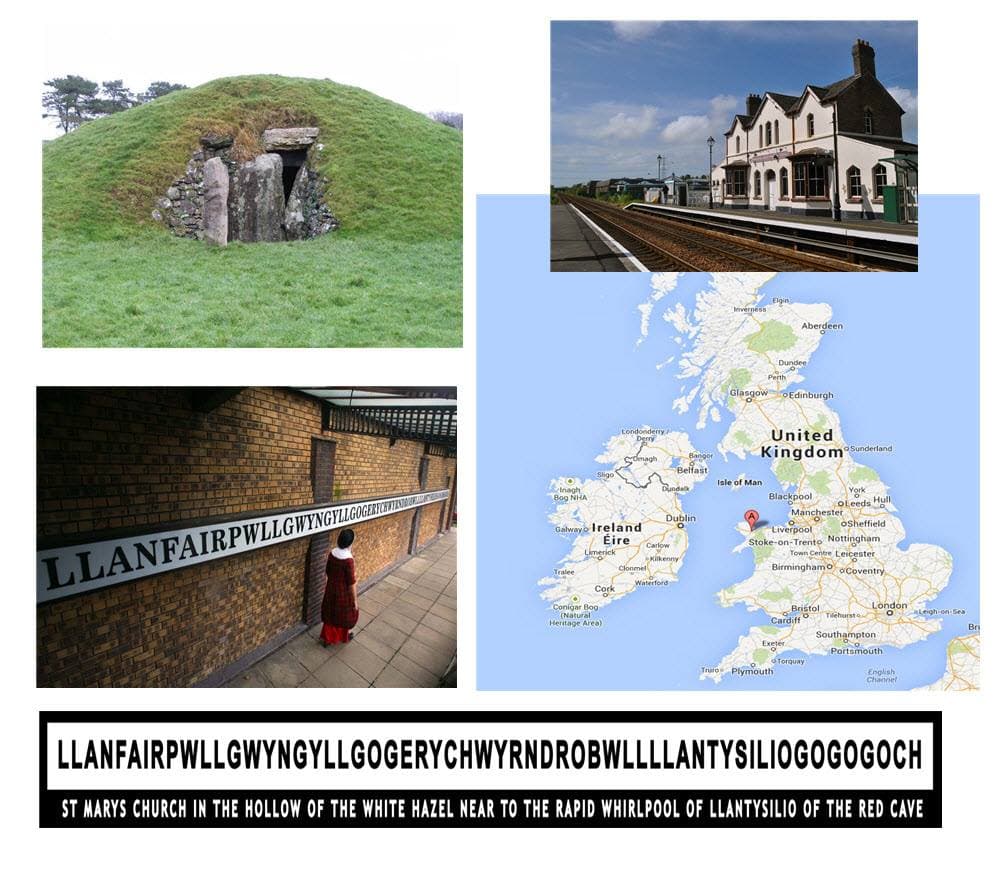 There is a village on the Isle of Anglesey, UK named Llanfairpwllgwyngyllgogerychwyrndrobwllllantysiliogogogoch.