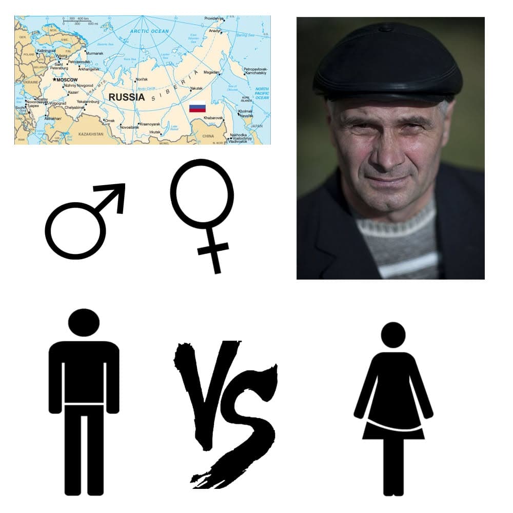 There are approximately 10 million more women in Russia than there are men.