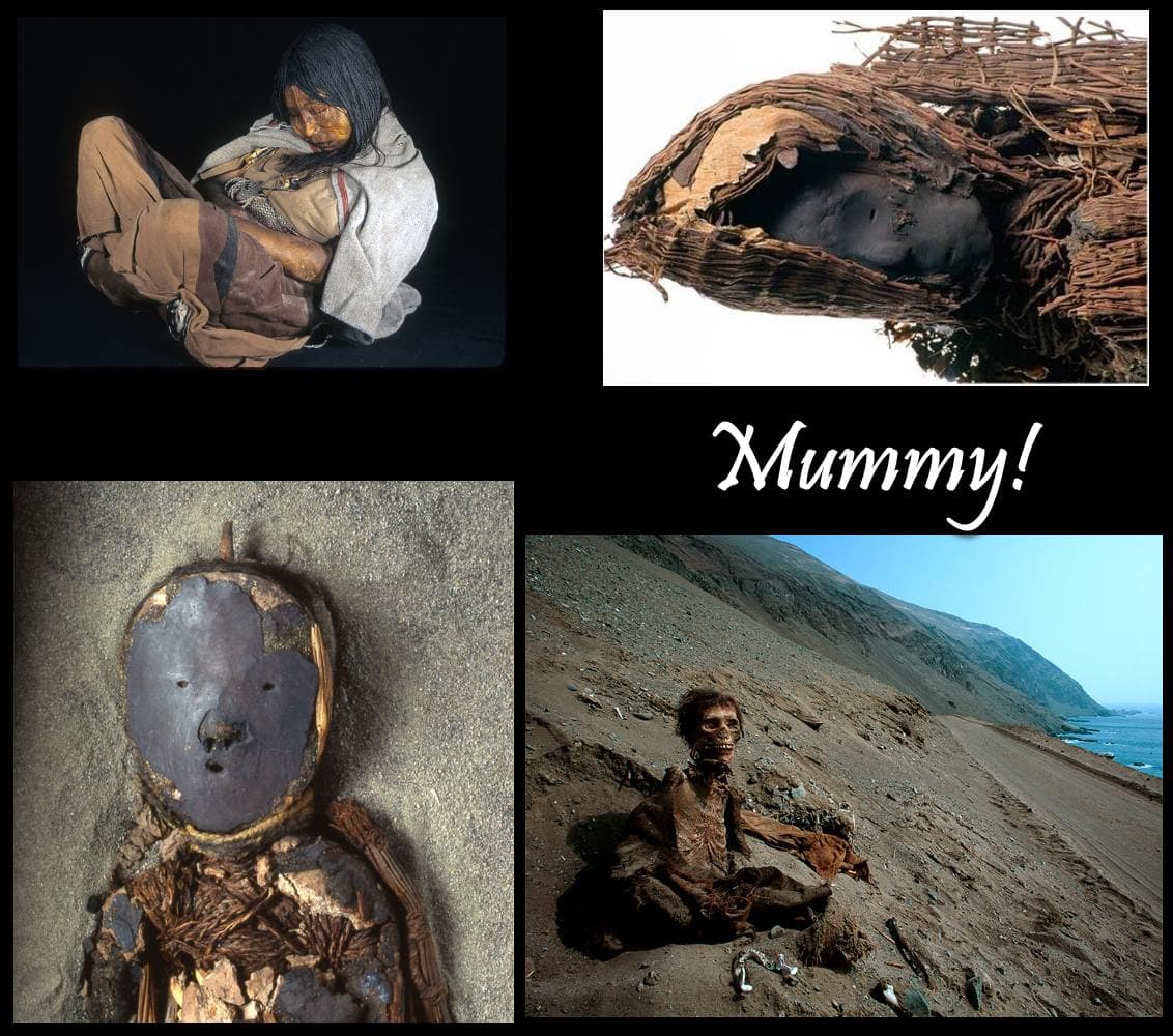 The ancient Egyptians were not the first to make mummies. People in South America did it first.